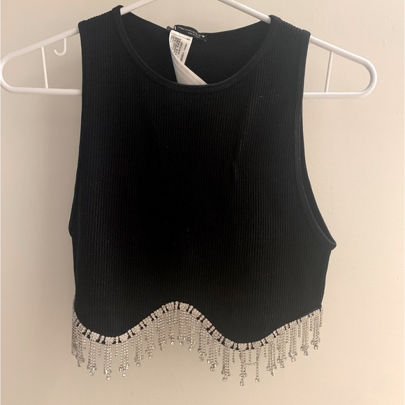 Zara bedazzled crop top! - Picture 2 of 5